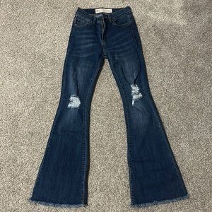 Used medium blue bell bottoms size 1